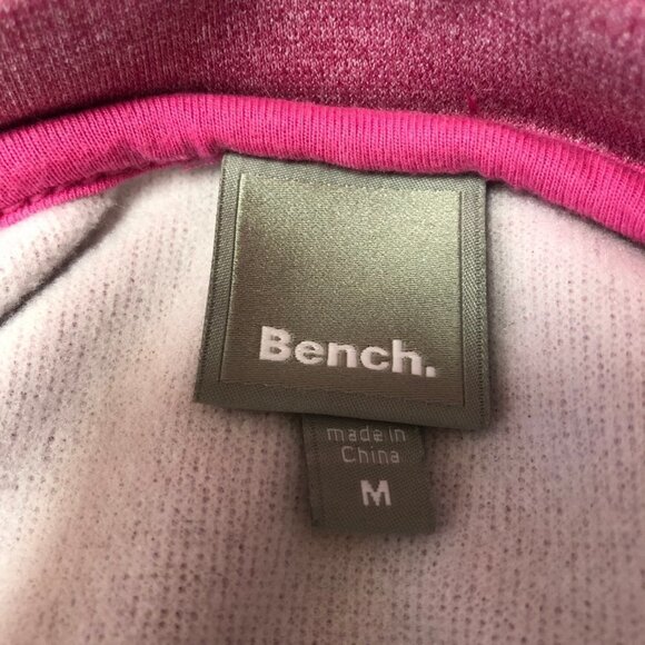 Bench Full Zip Pink Athletic Track Jacket Medium - Picture 3 of 11